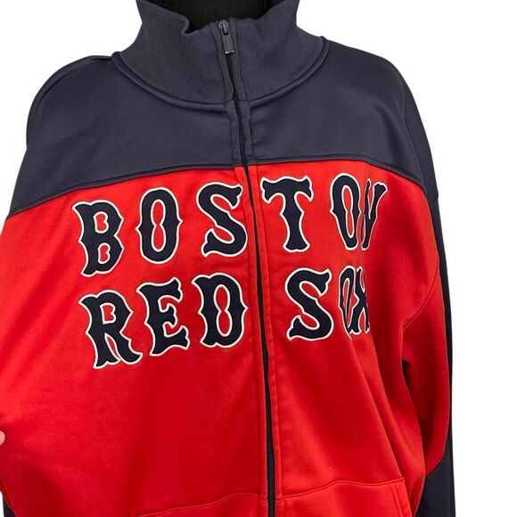 Stitches Boston Red Sox Men’s MLB Full Zip Bullpen Jacket - Picture 6 of 10